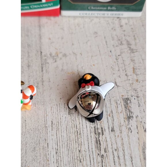 Hallmark miniature penguin ski Bell variety ornament Xmas - Picture 4 of 7